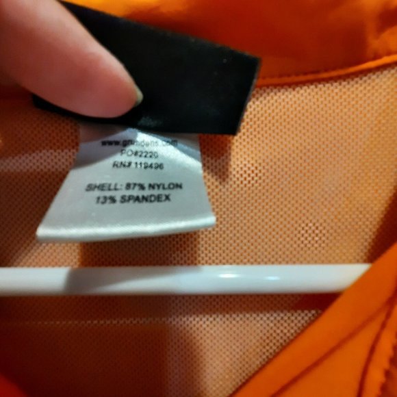 Grundéns Mens Orange Nylon Blend Button Up Short Sleeve Fishing Shirt XL - Picture 4 of 6